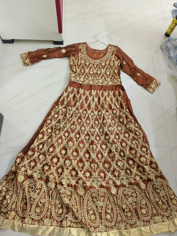 Brown 🤎 Long Frock