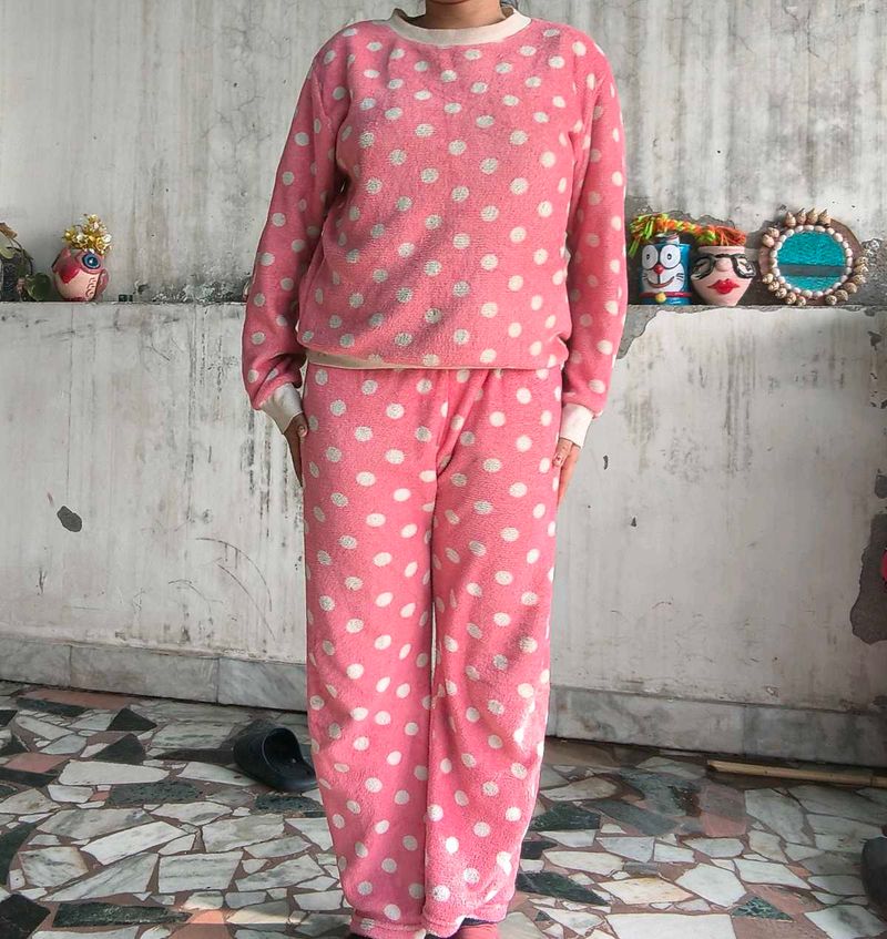 Pink Polka Dot cord set