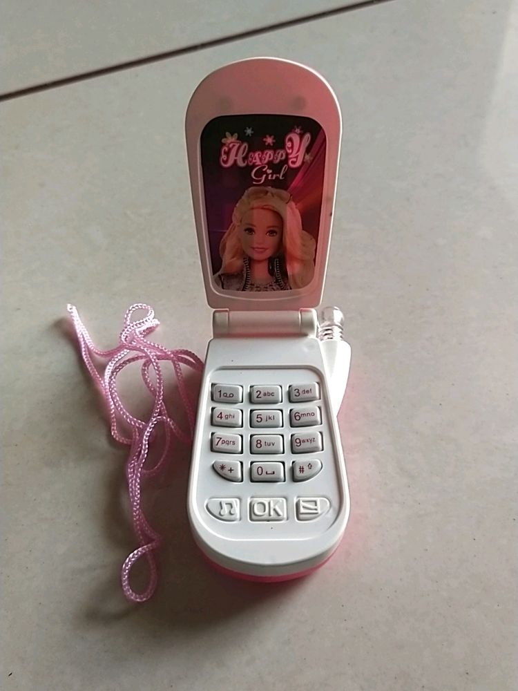 Barbie Play Cell Phone Toy for Kids, Toddlers with Music, Ringtones, Lights - Birthday Party Favors and Gifts for Girls and Boys