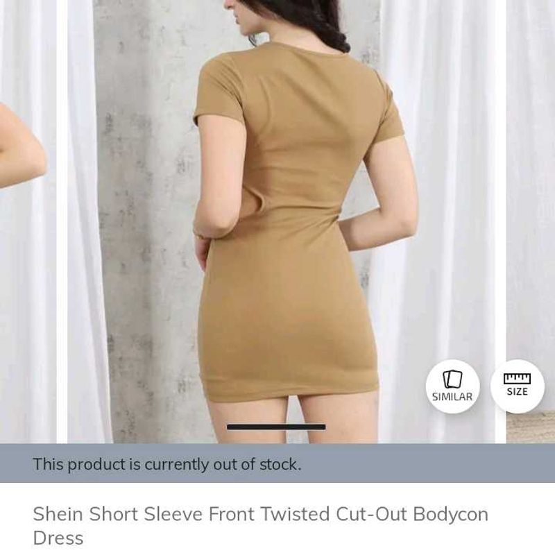 Shein Cut-Out Bodycon Dress