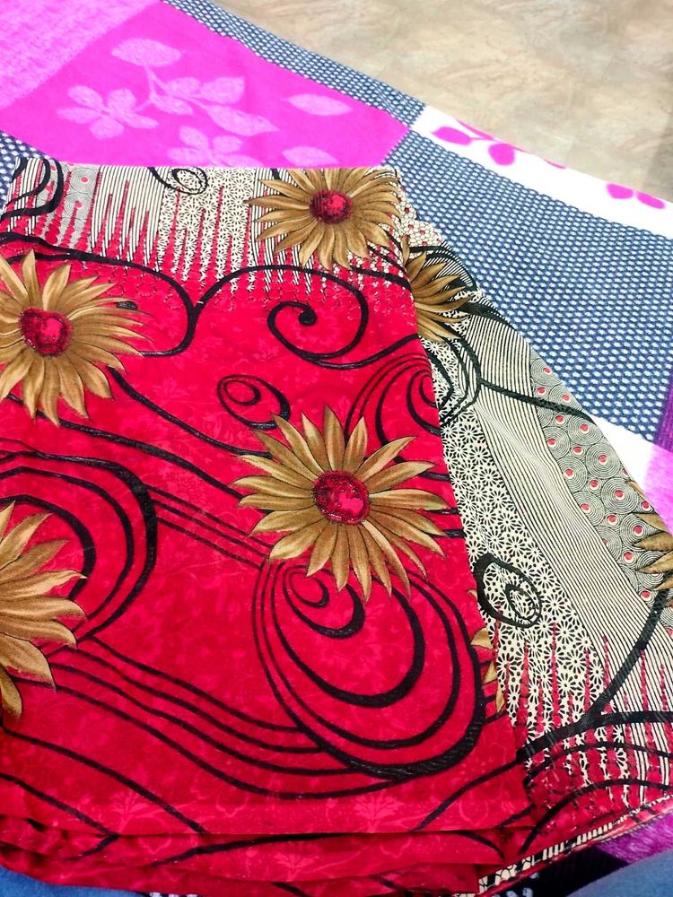 Floral Print Saree
