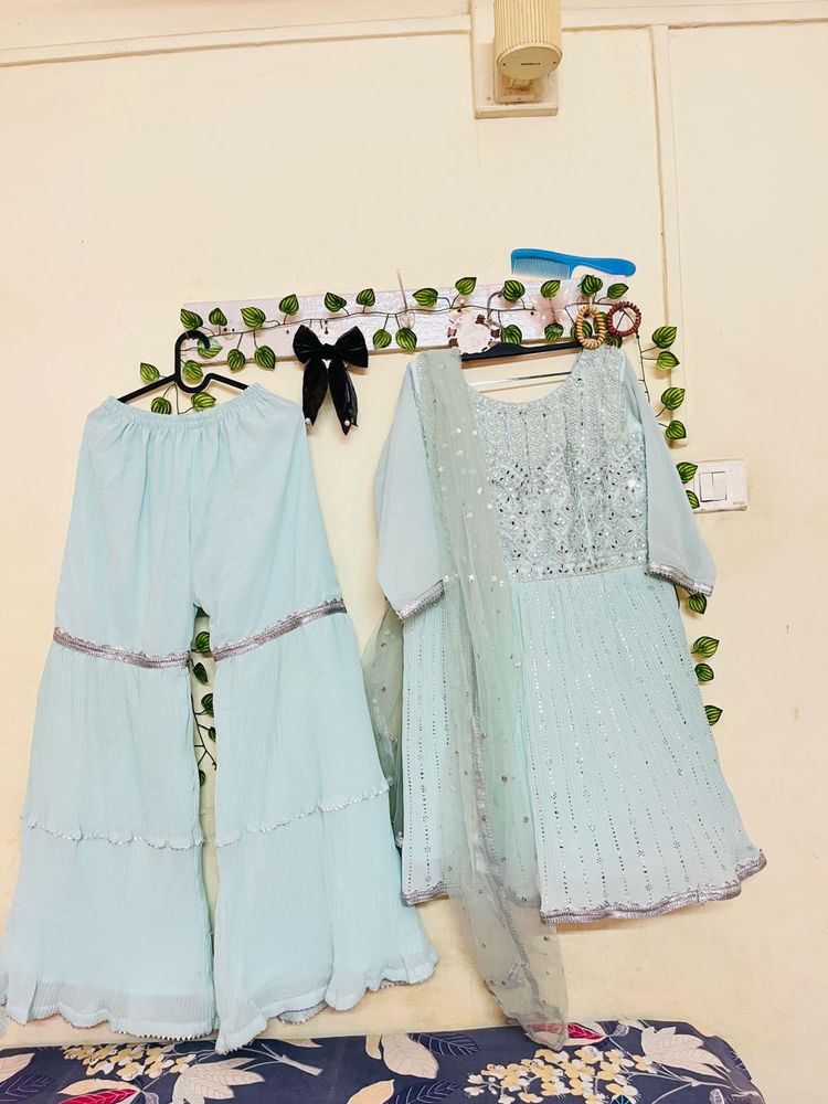 Beautiful Sharara Set With Dupatta