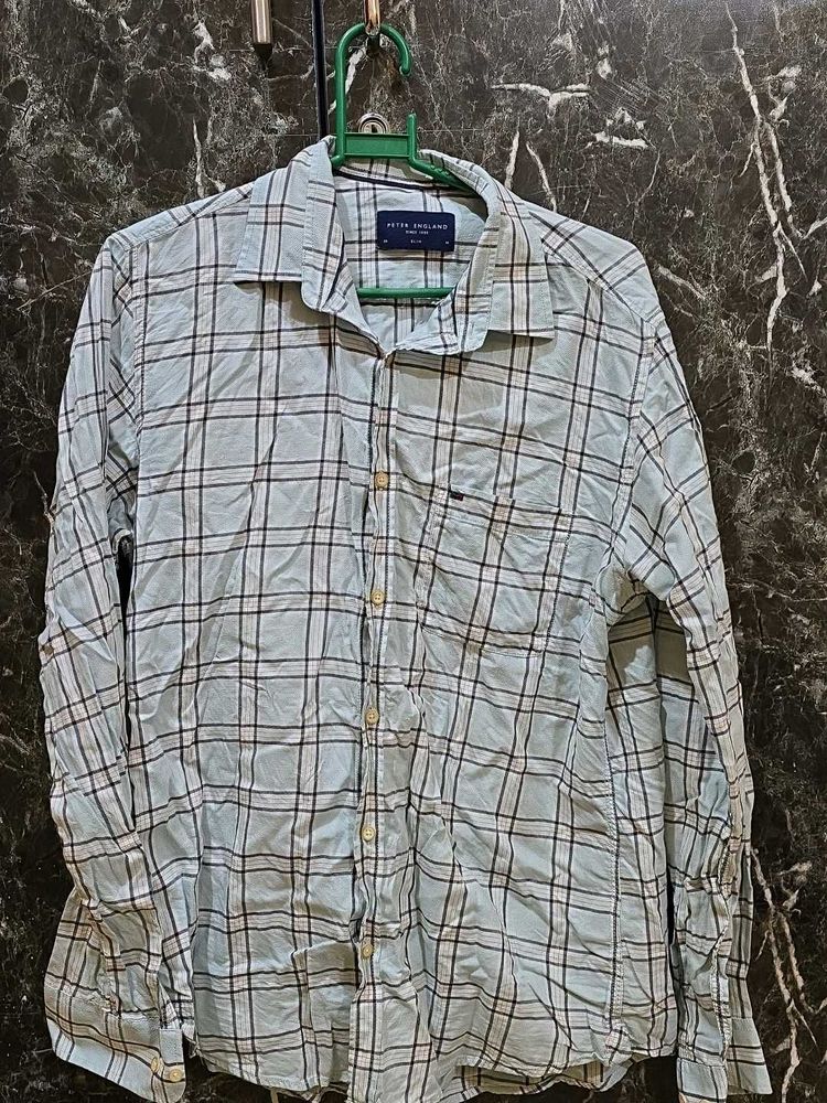 Peter England Checkered Shirt