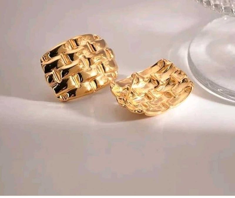 Golden Woven Earrings