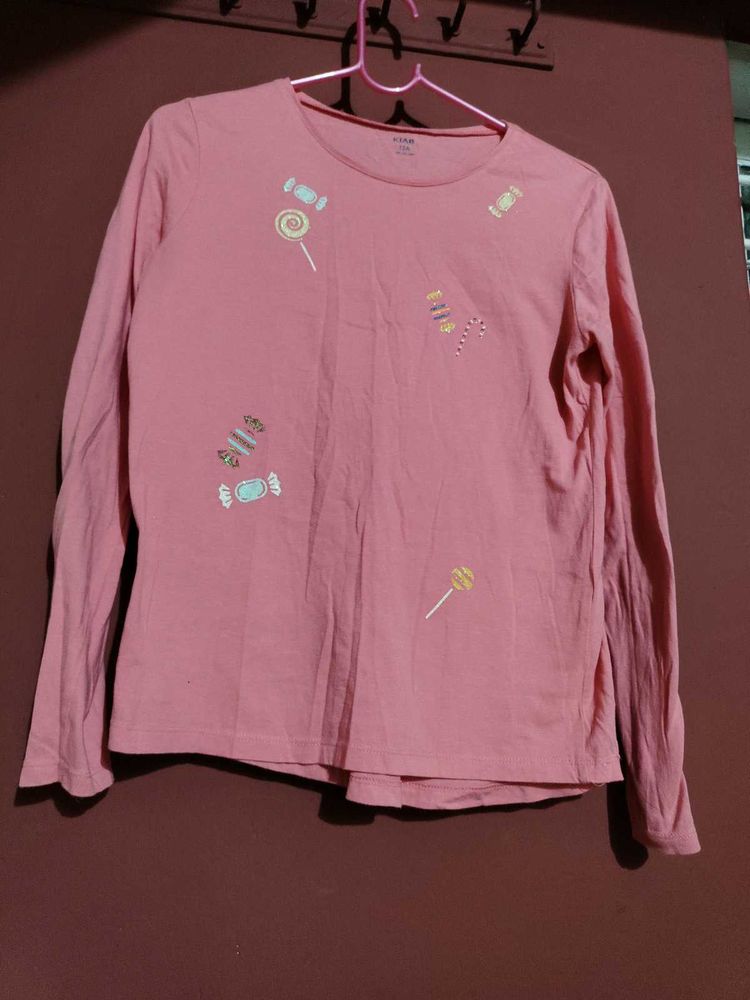 Pinteresty Candy Print Full Sleeve T-shirt