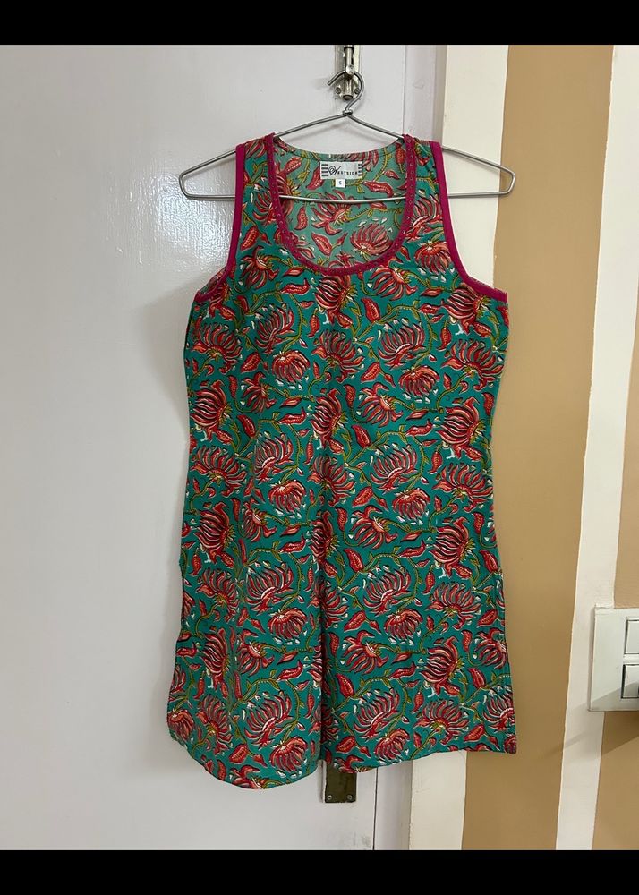 Short Floral Kurti