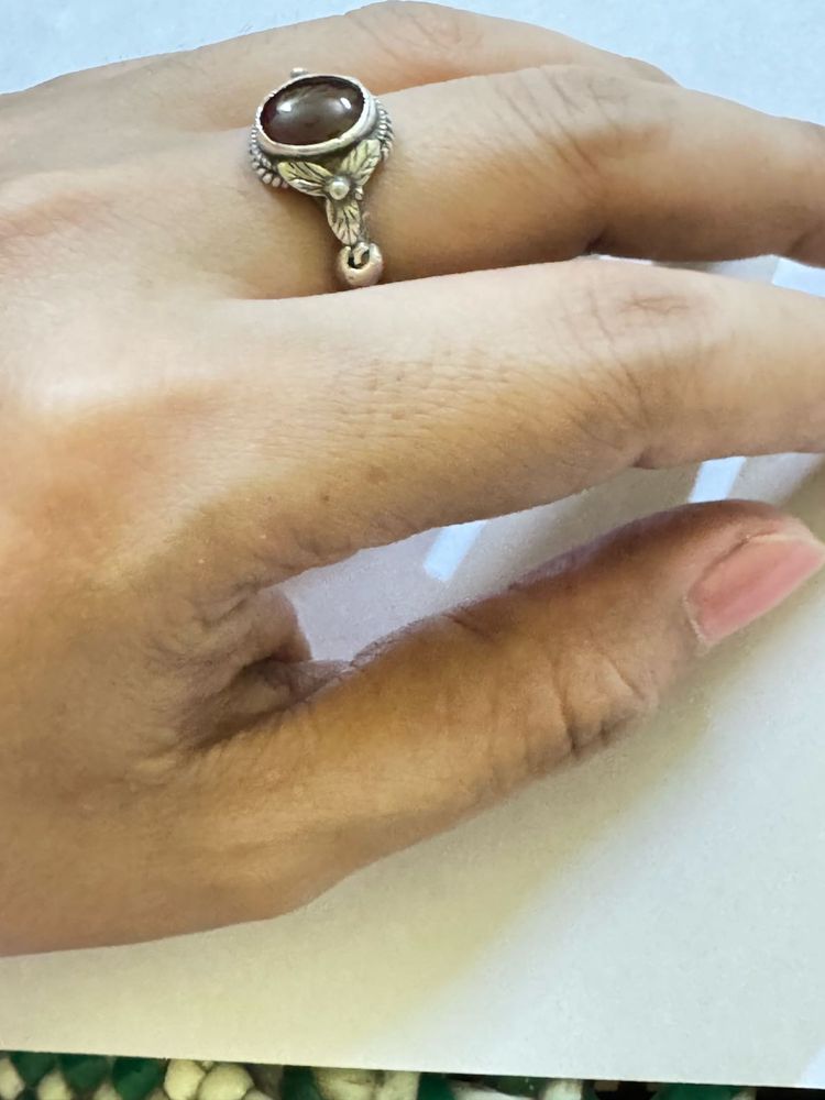 SILVER Vintage Stone Ring