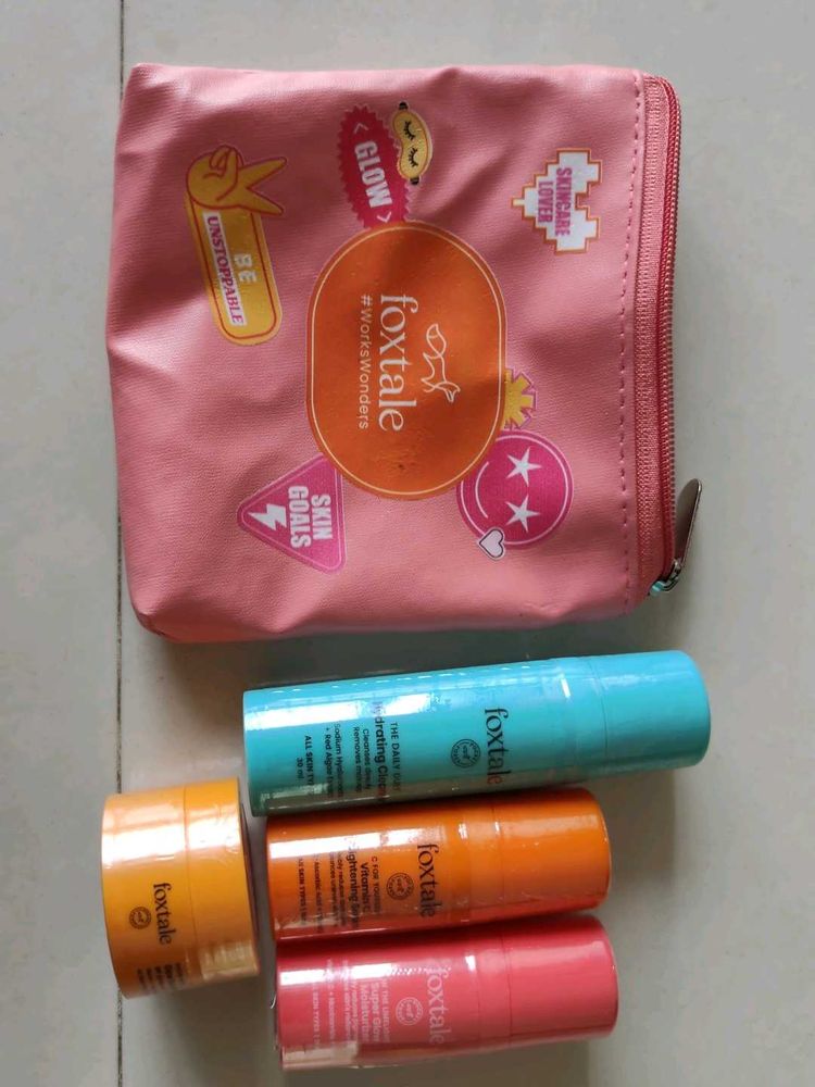 Foxtale Skincare Travel Kit Packed Product