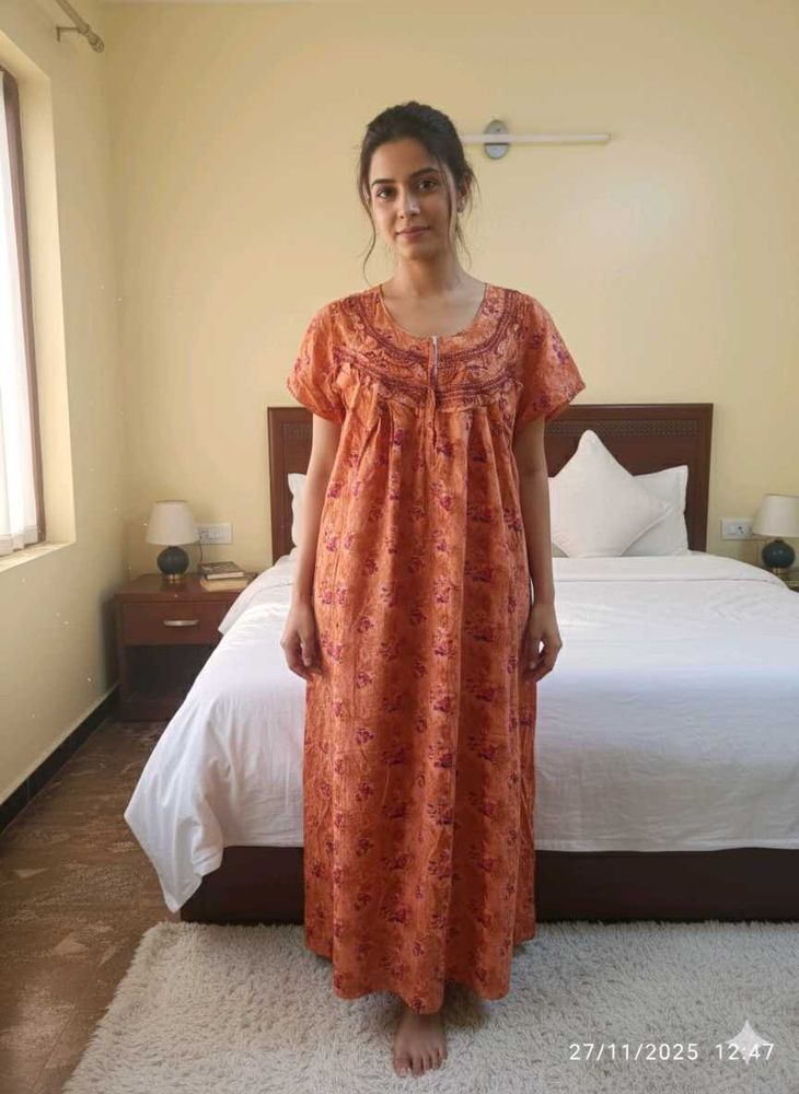 xxl Floral Print Nightgown