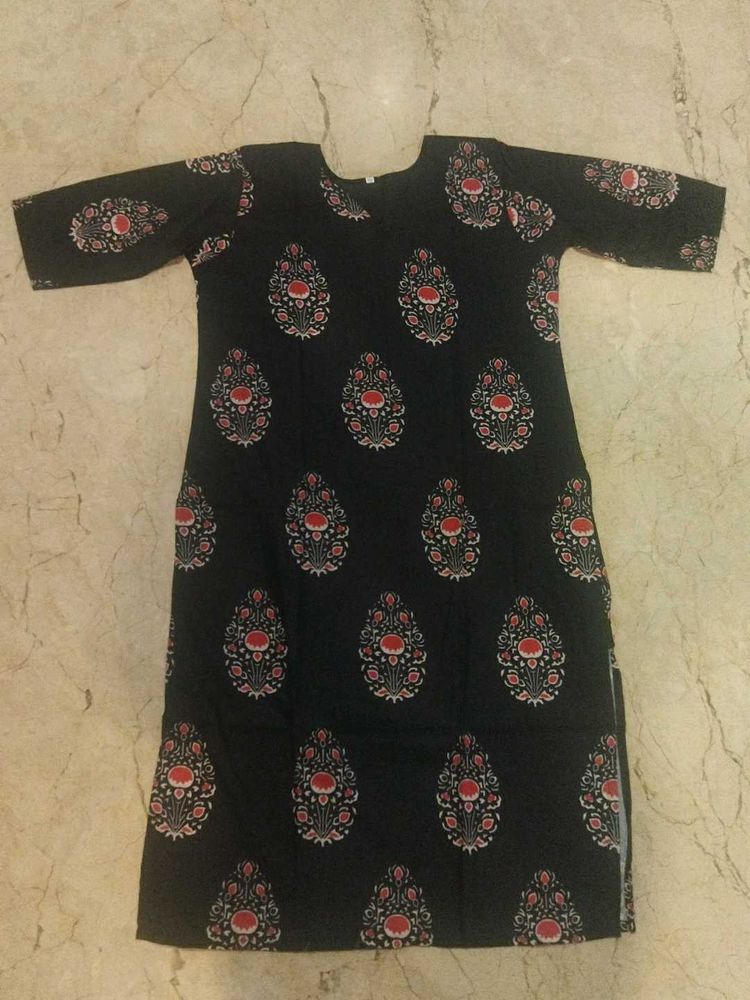 Black Cotten Kurtha