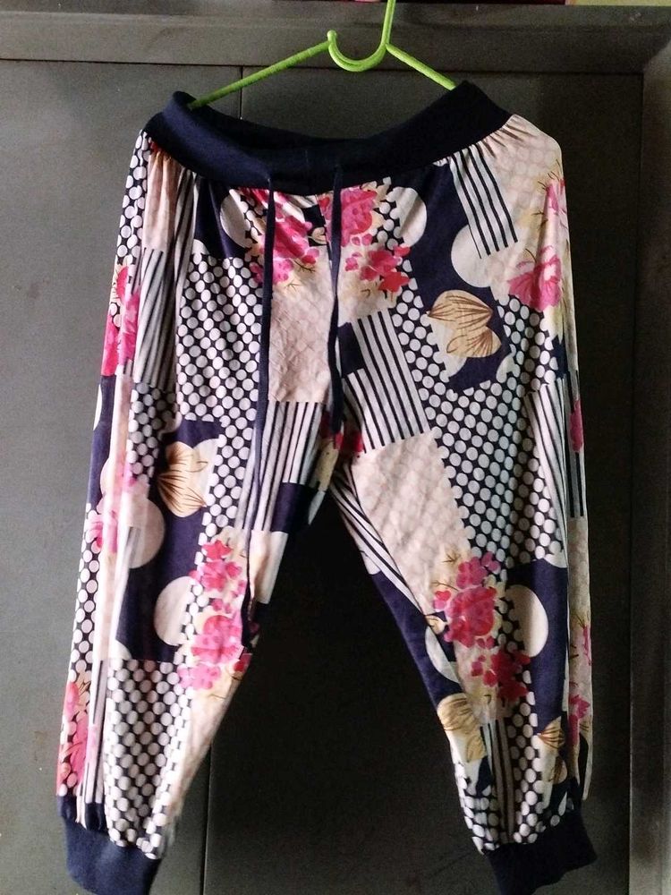 Floral Print Harem Pants