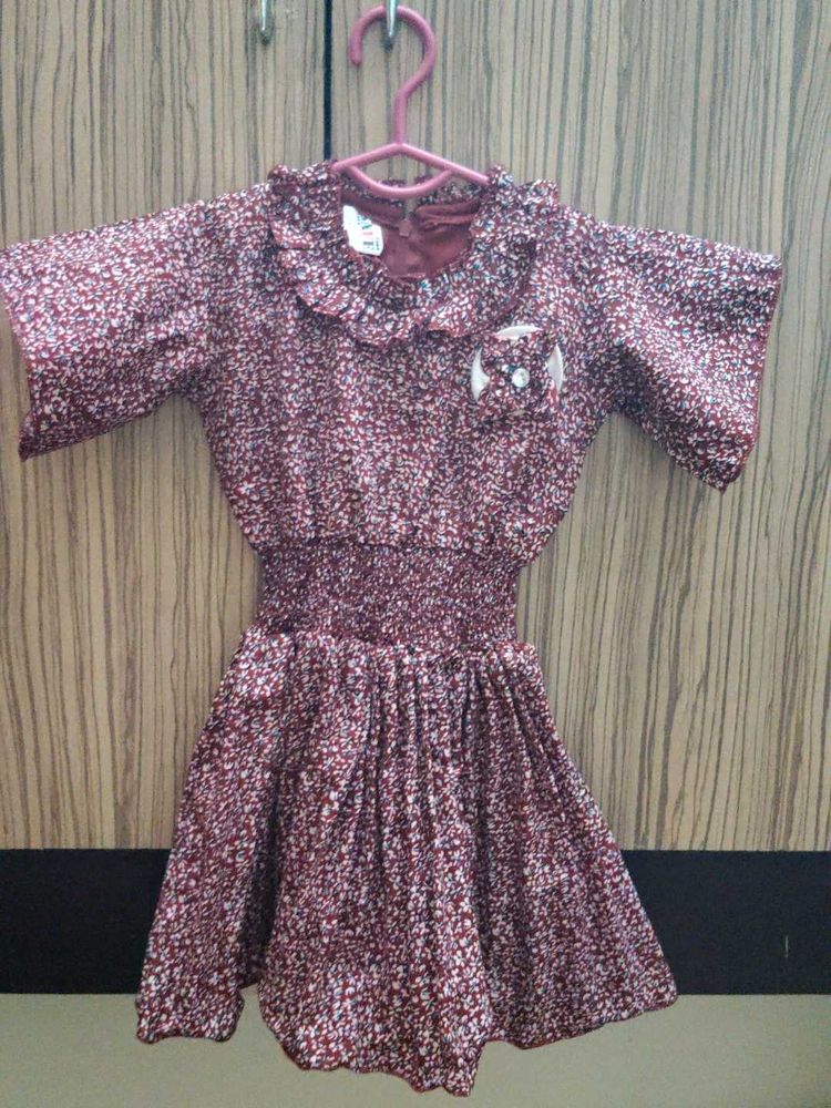 Cute Floral Girl&#39;s Dress