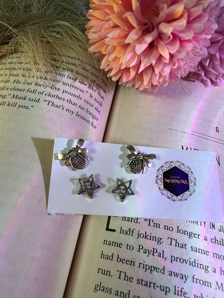 Cute Bee &amp; Star Earrings
