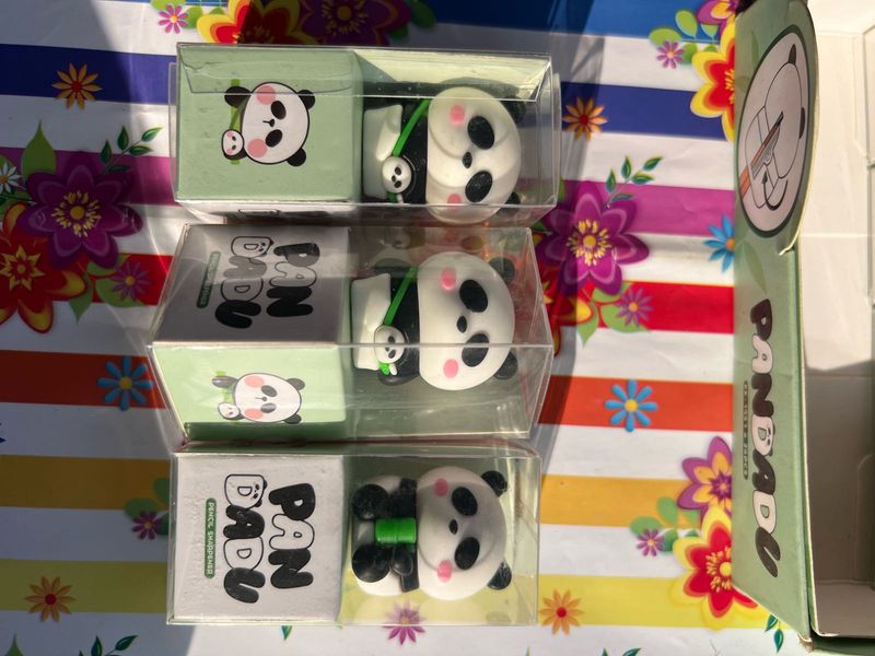 Panda Babu sharpners (Set of 3)