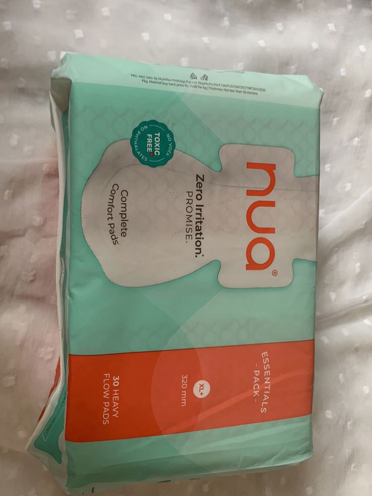 Nua Sanitary Pads - 30 Count