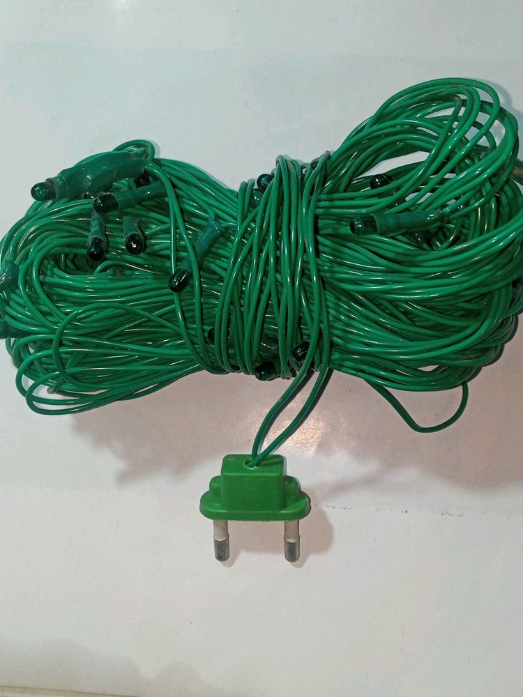 Rice Type Green Decoration Lights