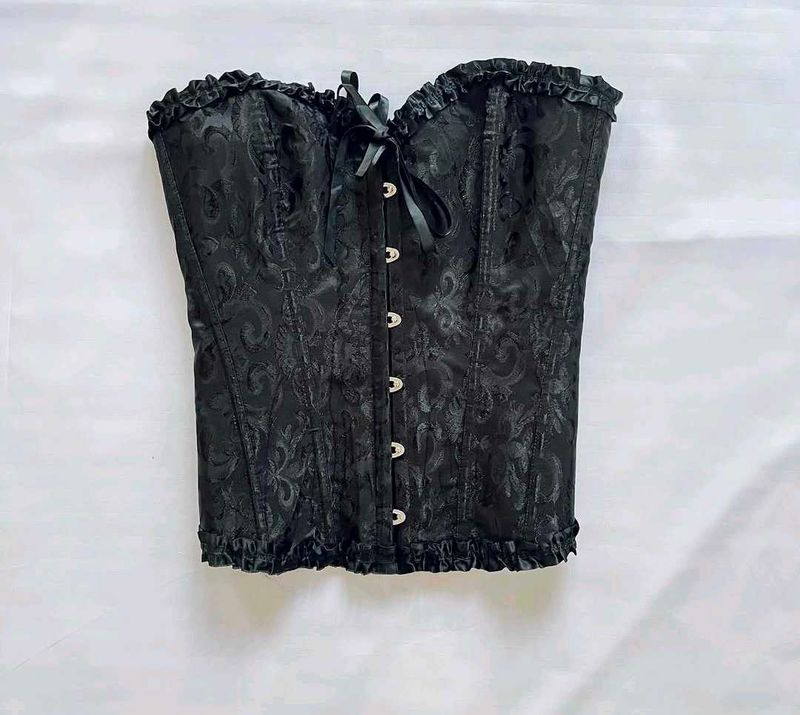 Elegant Black Corset Top