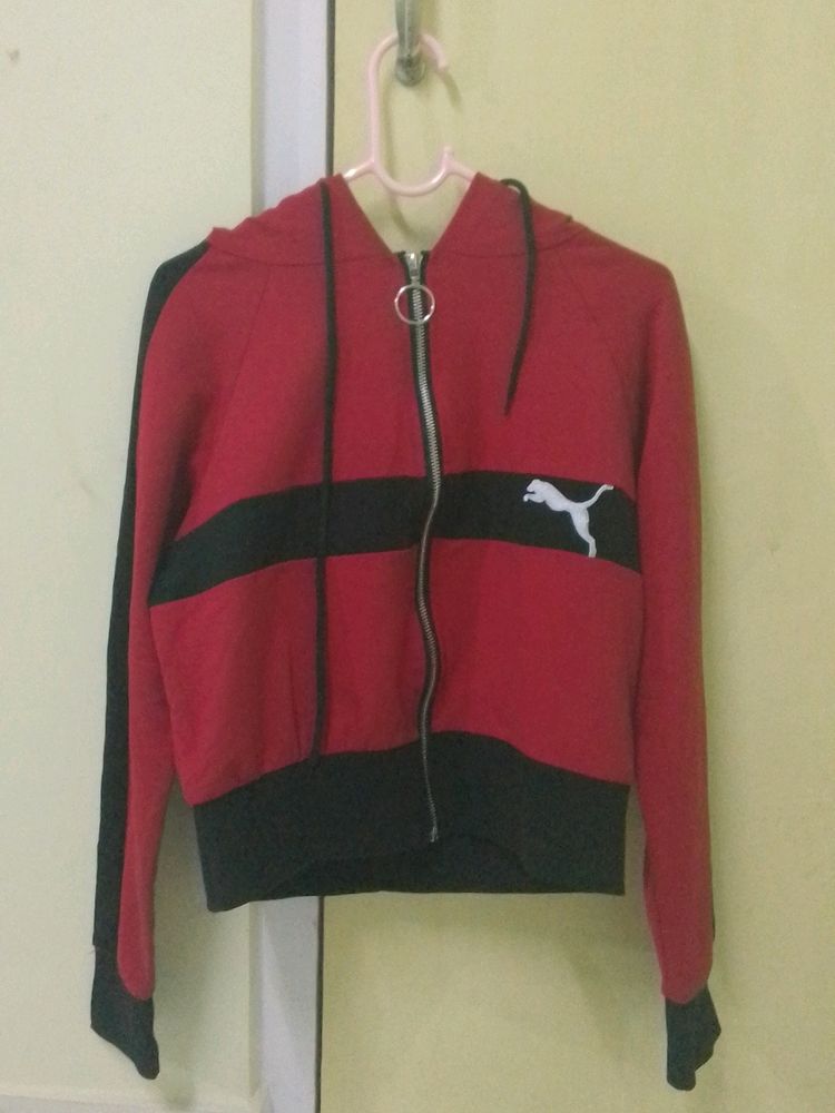 PUMA CROP JACKET WITH CAP