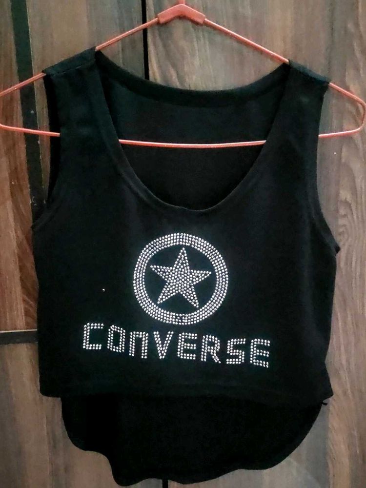 Converse Graphic Cropped Tank