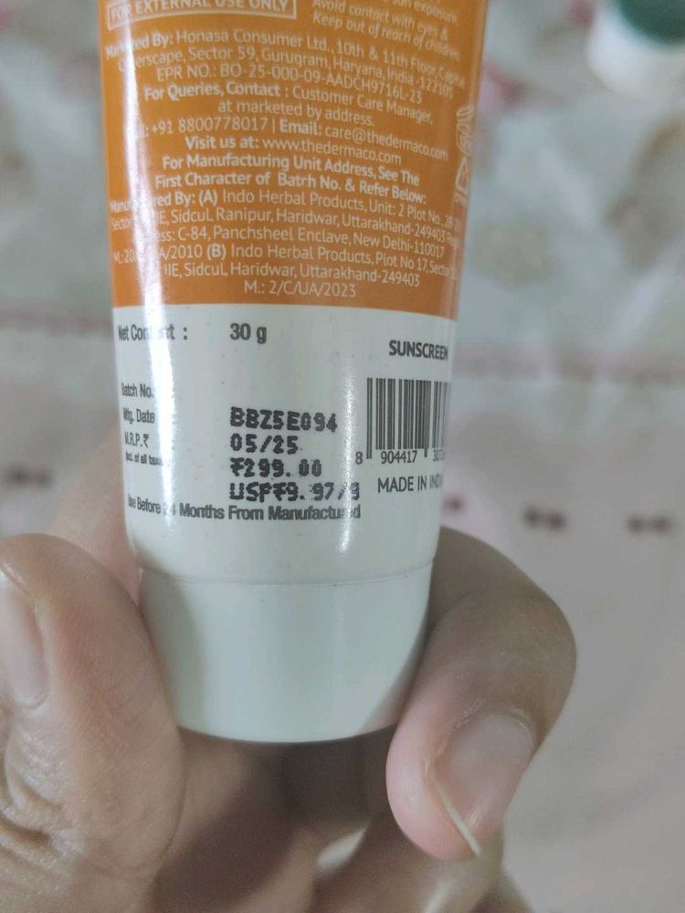 The Derma Co. Sunscreen SPF 50pa++++