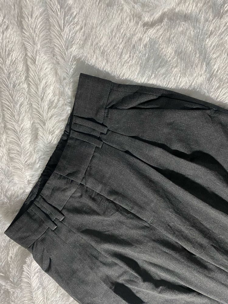 Zara Pleated Tapered Pants