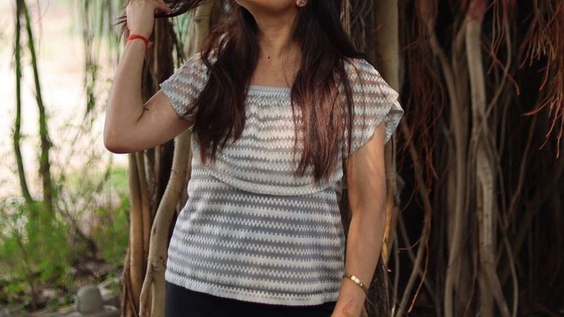 Striped Off-Shoulder Top