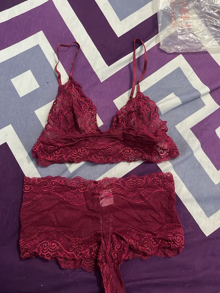 Red Lingerie Set