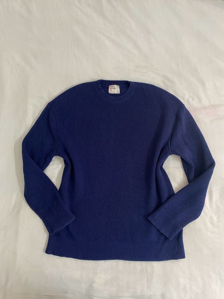 Blue Knit Sweater size M