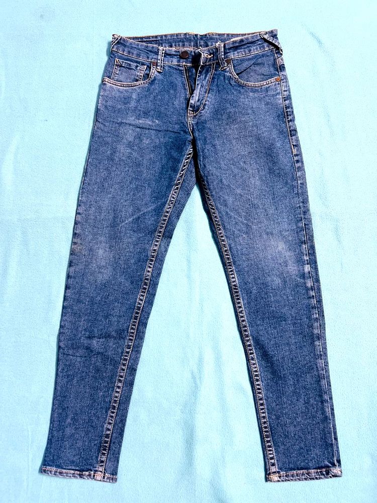 Blue Denim Jeans , Size: 28