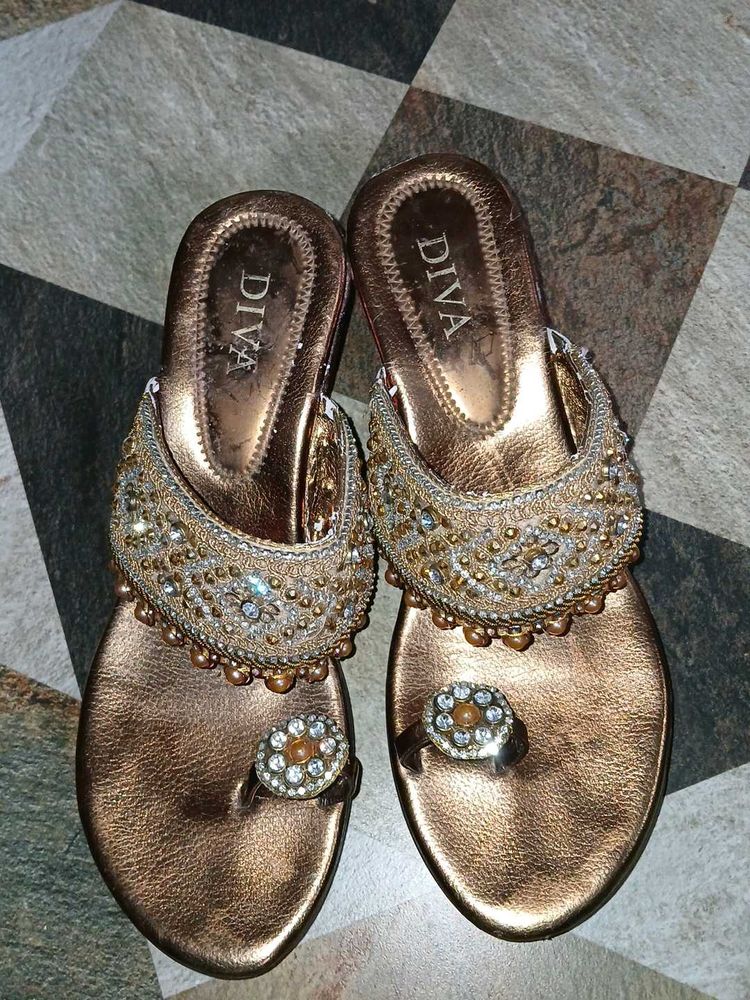 Elegant Bronze Sandals