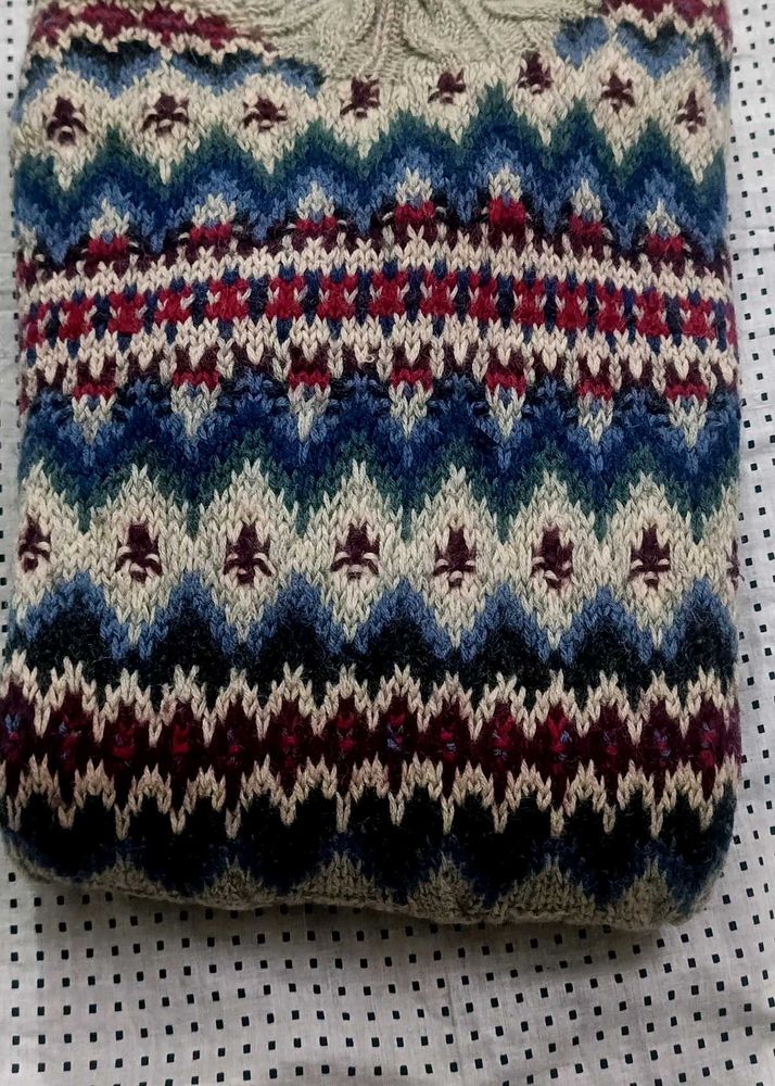 Patterned Knit Sweater