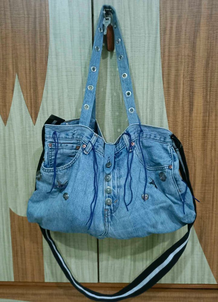 Imported denim bag