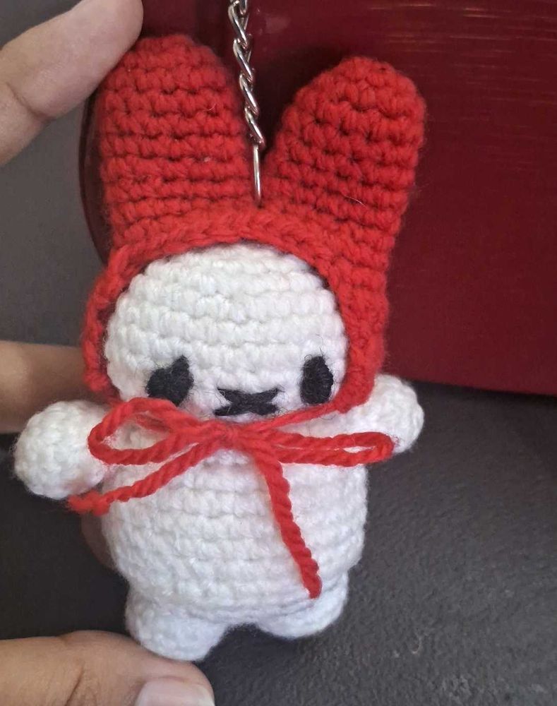 Crochet Bunny Keychain