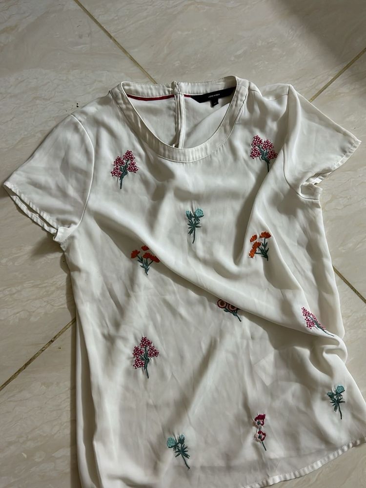 Floral Embroidered Top