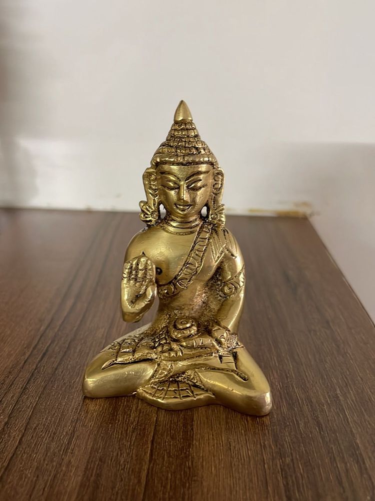 New Vintage Antique Brass Buddha : Home Decor
