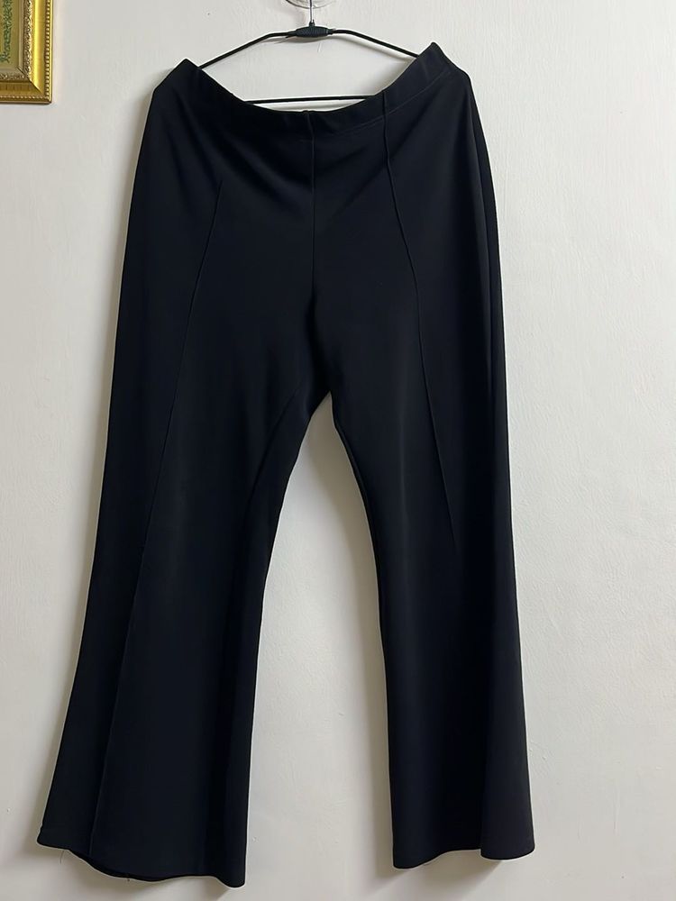 Black Flared Leg Pants