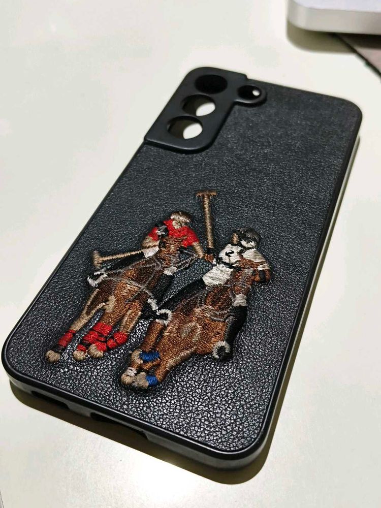 Black Leather Dual Horse rider Cover S22