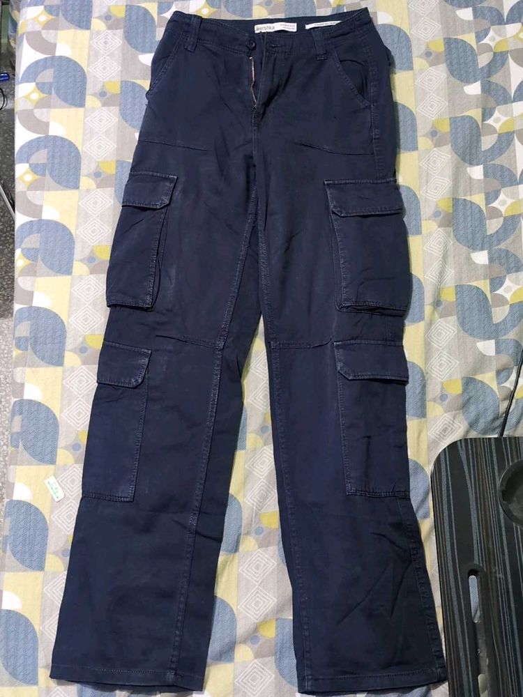 Navy Blue Cargo Pants