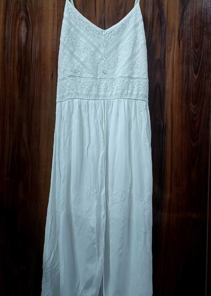 Forever 21 A-line Front Slit Dress With Shorts