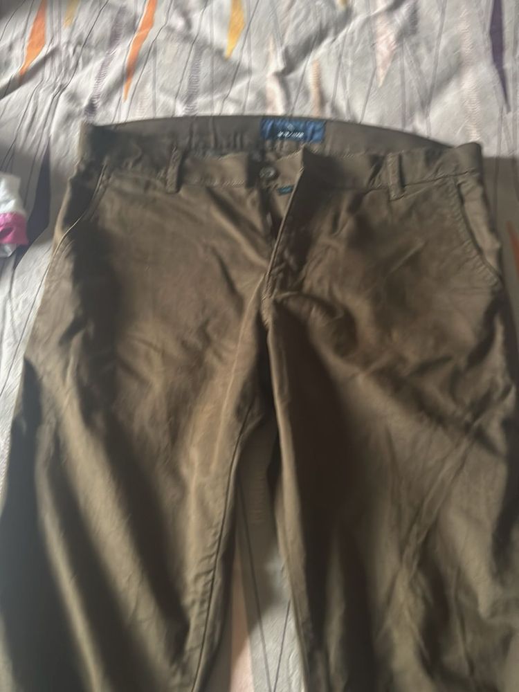 Brown Casual Pants