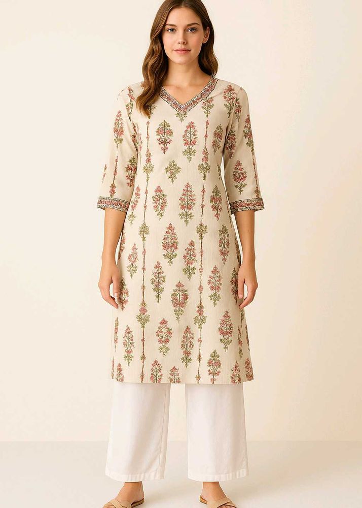 Floral Print Kurta Set