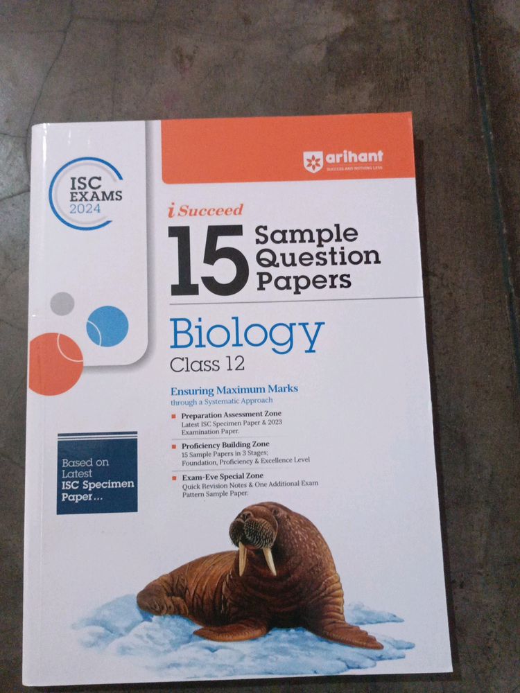 ISC exam 2024 Biology Class 12th Sample Paper