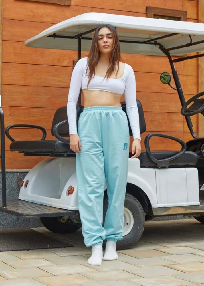Light Blue B logo Joggers