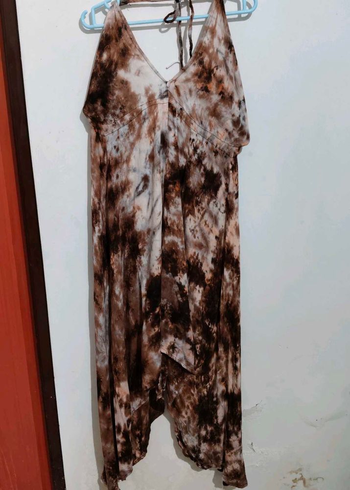 Tie-dye Halter Sundress