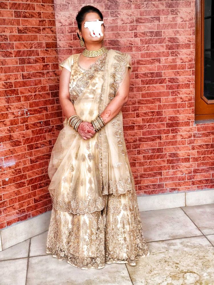 Lehenga Golden Colour