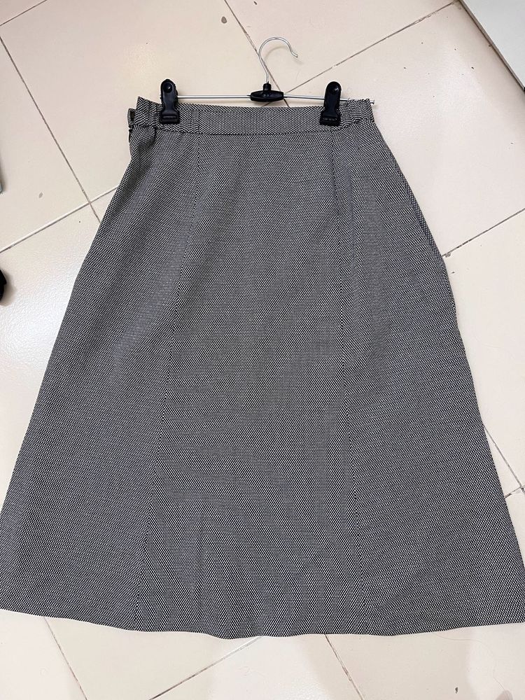 Grey A-Line skirt