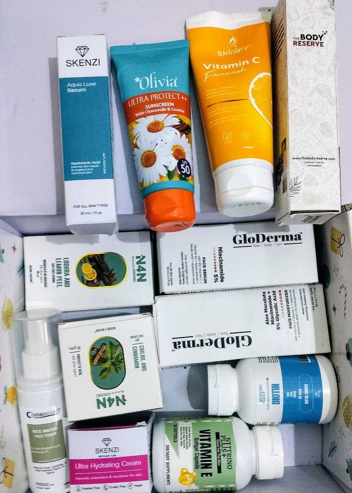 Skincare Bundle: Serums, Sunscreen &amp; More
