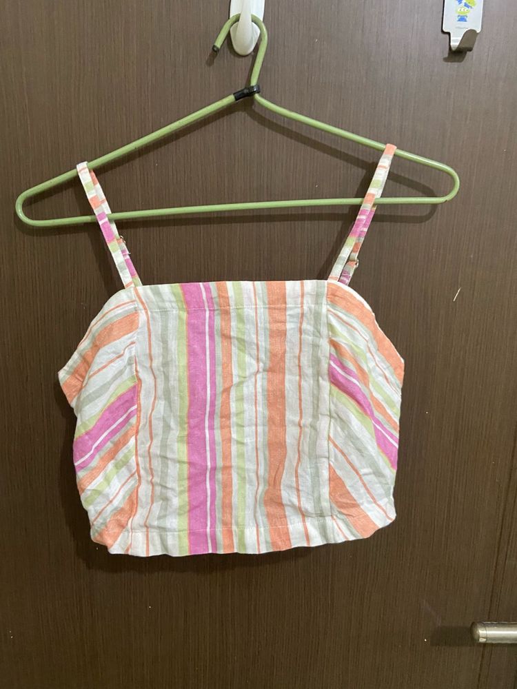 Striped Crop Top