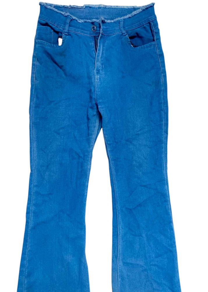 Blue Flared Jeans