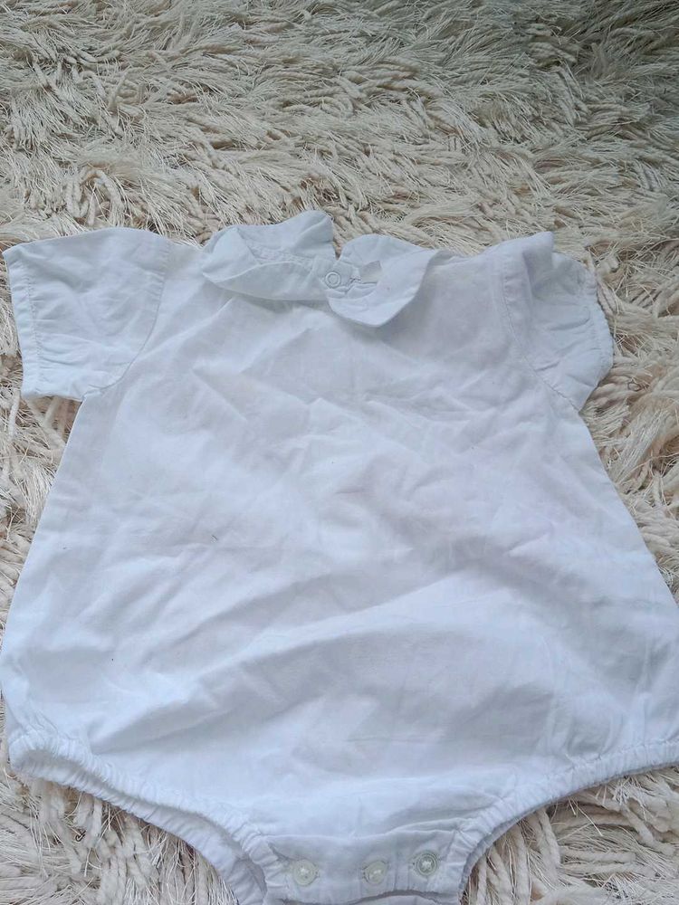 Cute White Baby Romper